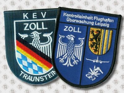 1A Patch gestickter Aufnäher gewebt gedruckt in Wunschform für Polizei
