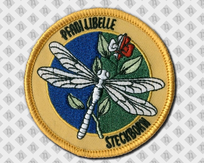 Runder Aufnäher gestickt Pfadi Kettelrand