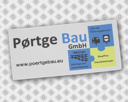 Gewebter Patch Aufnäher Bau Handwerk