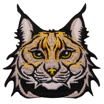 Aufnäher / Patch, gestickt, Luchskopf - Bild 1