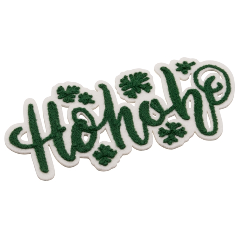 Aufnäher / Patch, Chenille, HoHoHo-Schriftzug - Bild 2