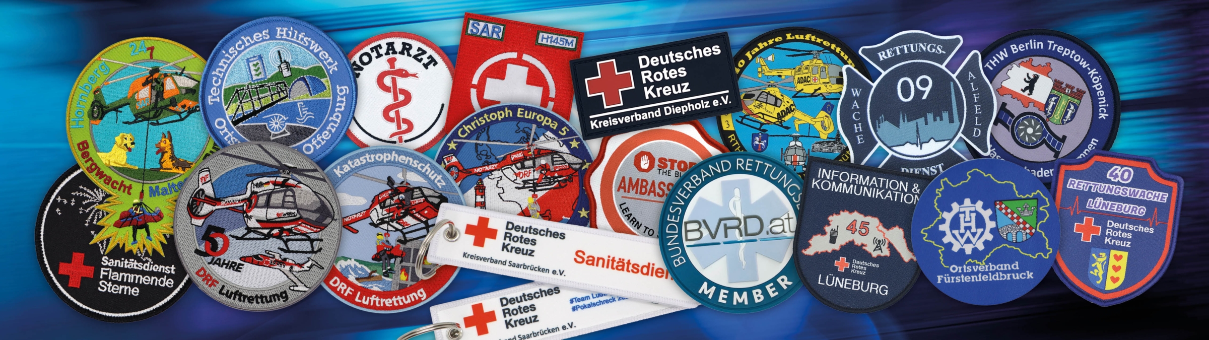 Individuelle Patches für Rettungsdienst hier kaufen