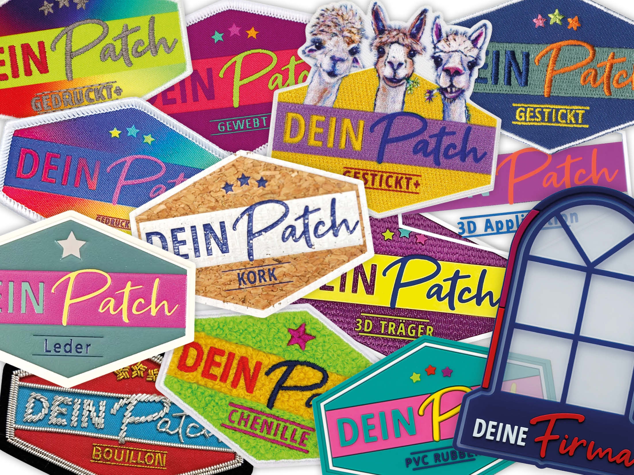 Wir erstellen Ihren Patch aus Ihrer Vorlage.