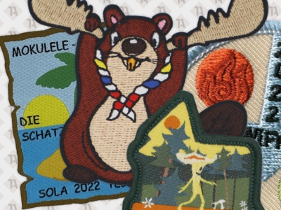 Gestickter Kettelrand freie Form Laserschnitt Pfadfinder Badges Abzeichen Patches Aufnäher