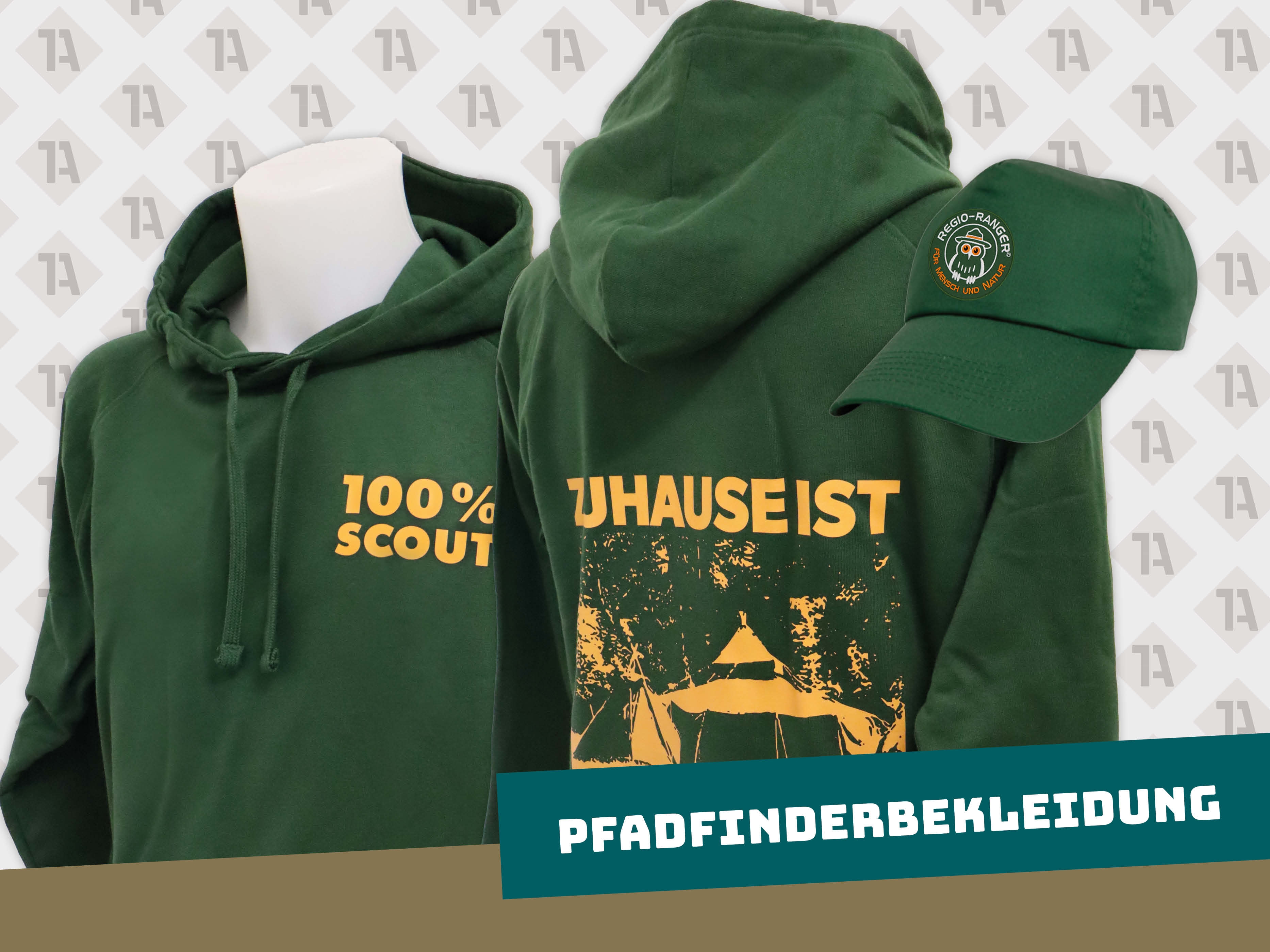 Pfadfinderbekleidung 1A Aufnähservice Cap und bedruckte Textilien alles aus einer Hand