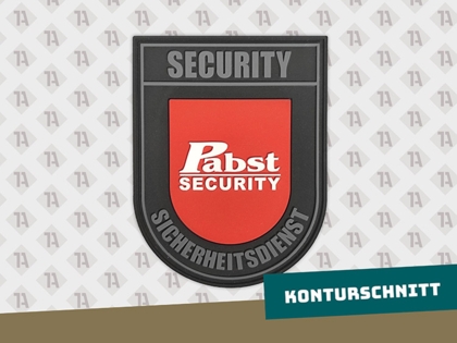 Aufnäher Patch mit Wunschform Sicherheitsdienst