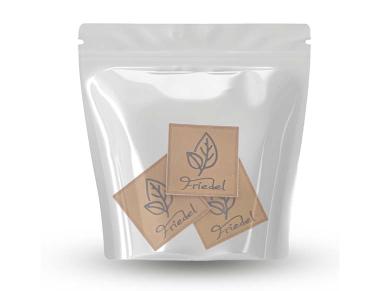 Standbodenbeutel Verpackung für Patches hochwertige Präsentation
