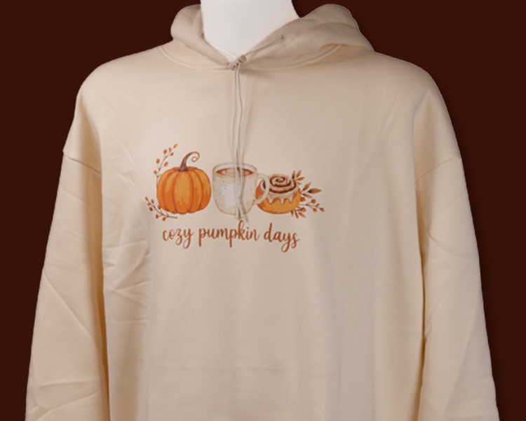 Nahaufnahme DTF/Bügelbild 1A-Herbstkollektion - Motiv 1