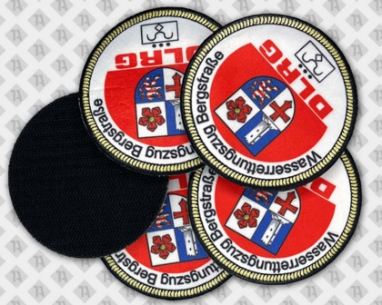Gedruckter runder Patch Aufnäher mit Klett Rettungsdienst