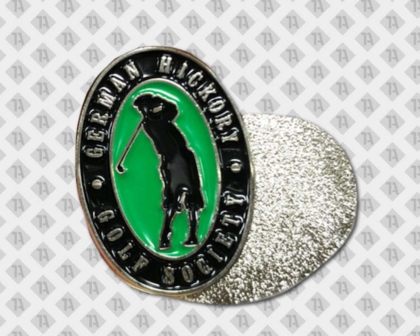 Pin Emaille Butterfly Verschluss Golf