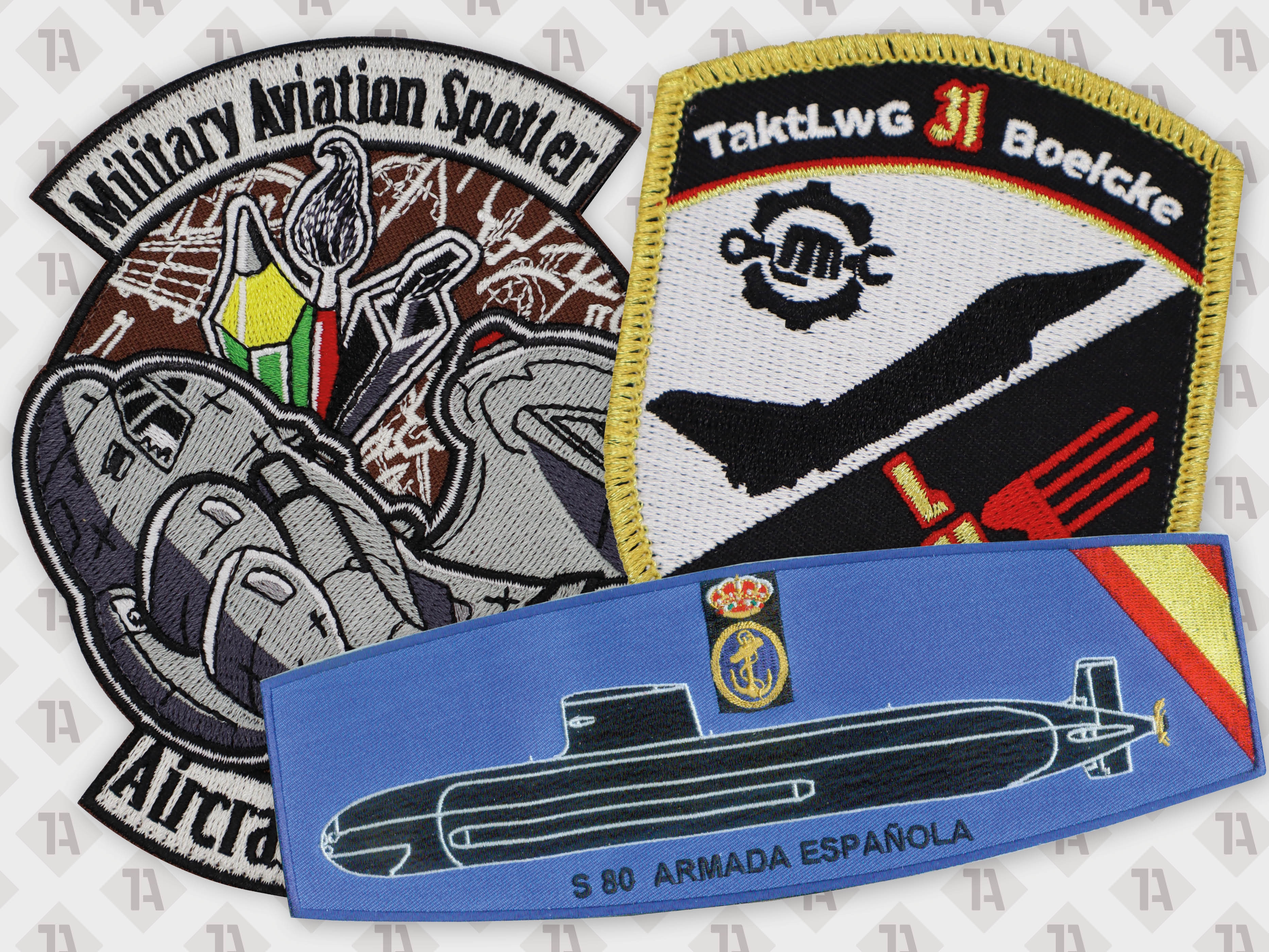 Aufnäher Patch Bundeswehr verschiedene Formen