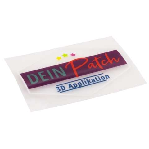 Beispielaufnäher/Veredelung, 3D-Applikation, zum aufbügeln, DEIN PATCH - Bild 2