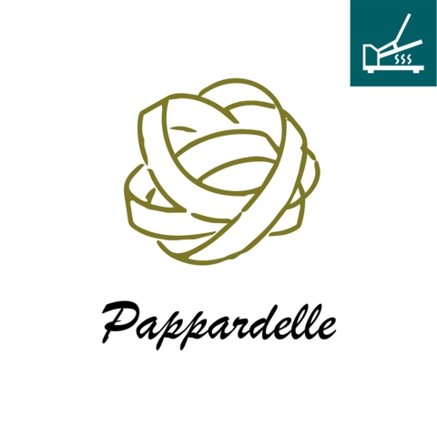DTF / Textildruck / Bügelbild, Pappardelle, 51x60 mm, für Baumwolle - Bild 1