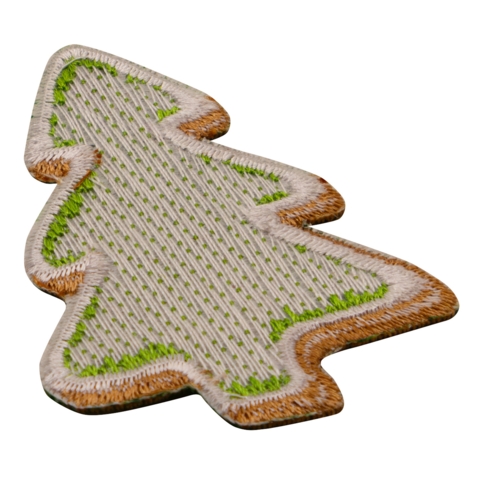 Aufnäher / Patch, gestickt, Weihnachtsbaum, mit Strasssteinen - Bild 4