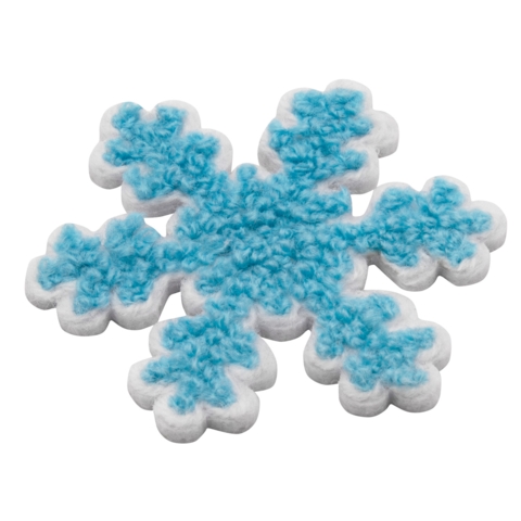 Aufnäher / Patch, Chenille, Schneeflocke - Bild 2