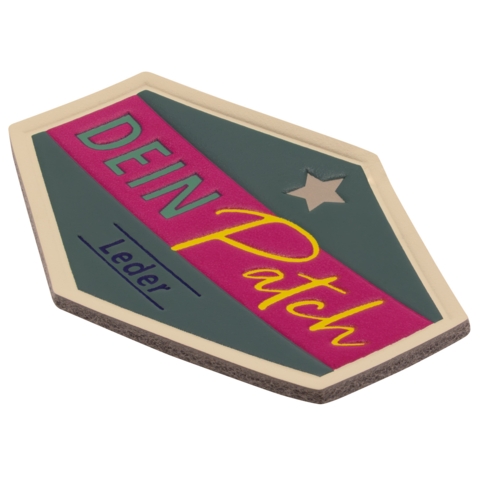 Beispielaufnäher/Veredelung, Leder, DEIN PATCH - Bild 3