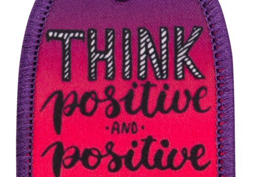 Schlüsselanhänger, gedruckt, Think Positive - Bild 1