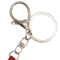 Schlüsselanhänger-Verschluss - Karabiner mit Ring