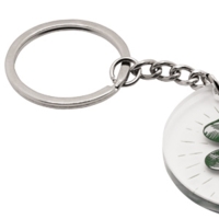 Rind und Kette in silber für Acryl-Schlüsselanhänger