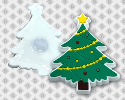 Konturgeschnittener Rubber PVC Patch Magnet auf der Rückseite Allgemein Tannenbaum