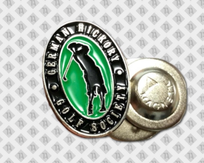 Pin Emaille Butterfly Verschluss Golf