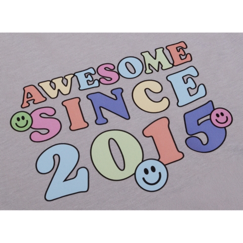 DTF / Textildruck / Bügelbild, Awesome since 2015, 151x104 mm, für Baumwolle - Bild 2