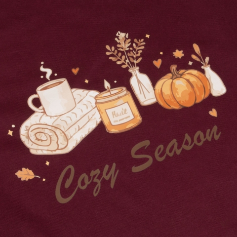 DTF / Textildruck / Bügelbild, Cozy Season, 240x179 mm, für Baumwolle - Bild 2