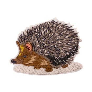 Aufnäher / Patch, gestickt, Igel - Bild 1