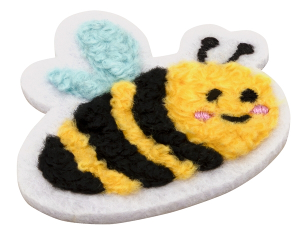 Aufnäher / Patch, Chenille, Hummel, zum aufkleben - Bild 2