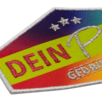 Aufnäher Patch Umrandung Kettelrand - gedruckt+