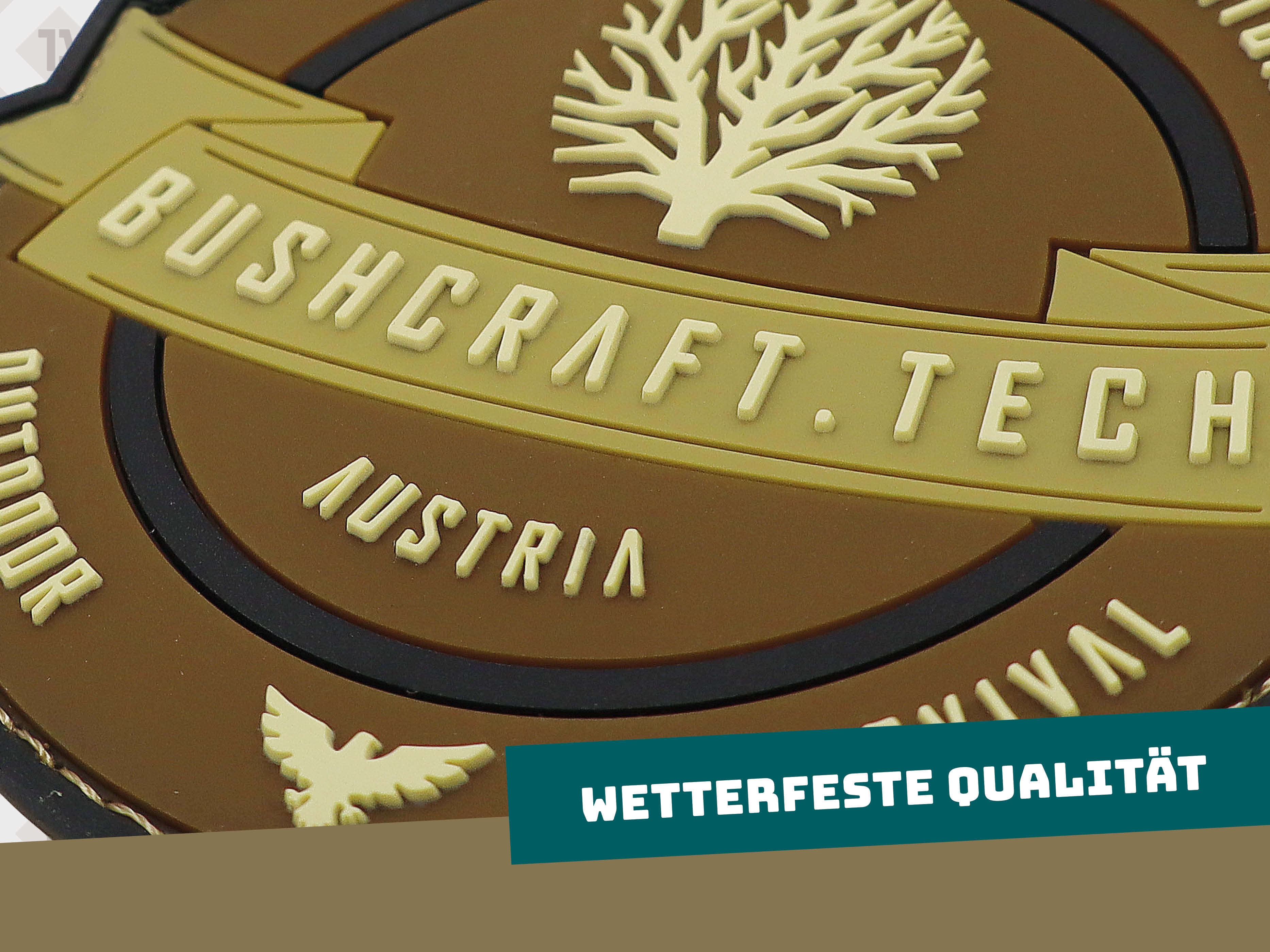Patch Aufnäher wasserfest wetterfest PVC Rubber Gummi 2D Outdoor