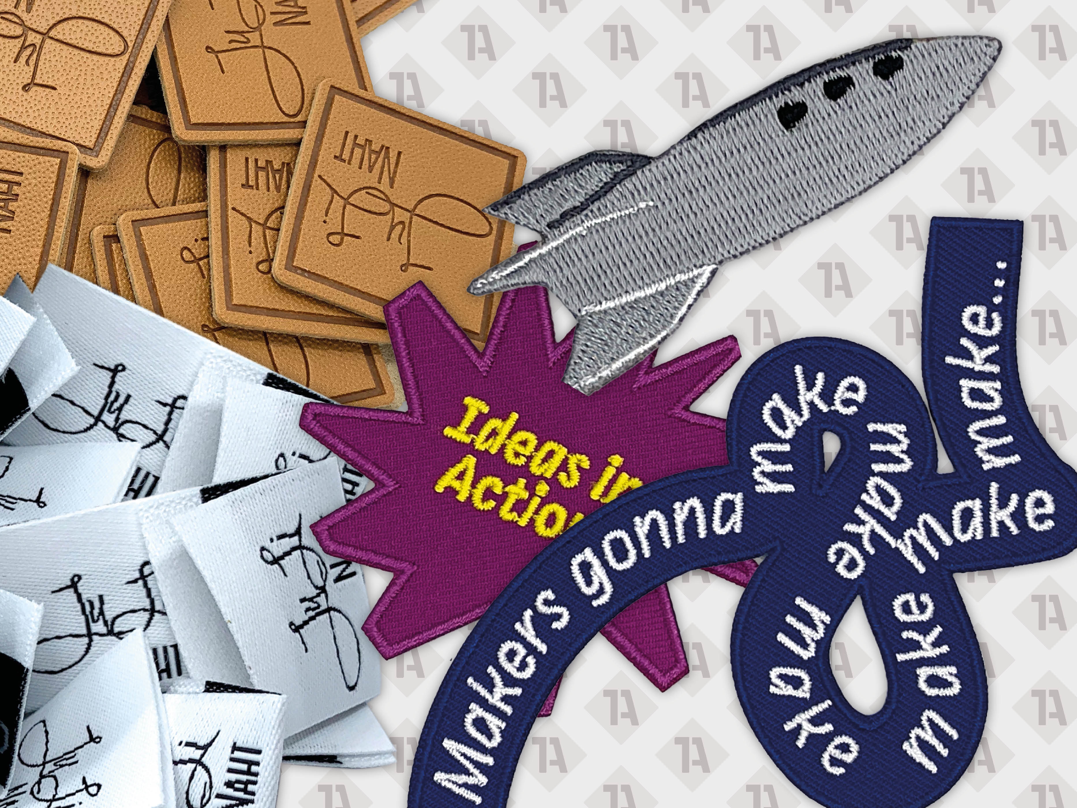 Patches und Aufnäher individuell mit Motiv gestickt gedruckt gewebt Chenille 1A Patch ideas in Action Labels Rakete