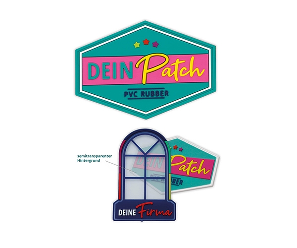 PVC Patch mit Logo – farbenfroher 3D-Aufnäher & transparentes Label für Deine Marke
