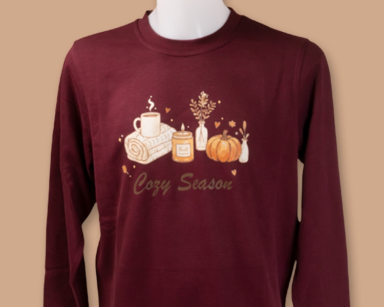 Nahaufnahme DTF/Bügelbild 1A-Herbstkollektion - Motiv 2