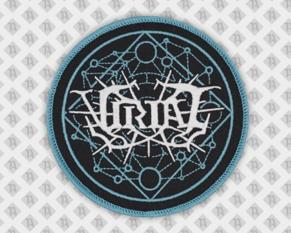 Runder Aufnäher Patch gestickt mit Kettelrand Virial Musiker Bands
