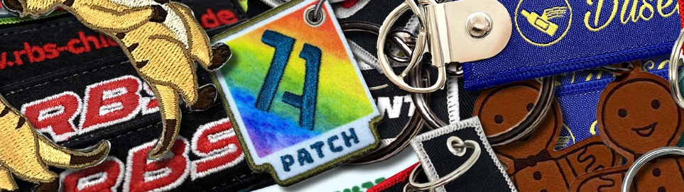 Neugikeiten News aus dem Patchuniversum Schlüsselanhänger Patches Aufnäher