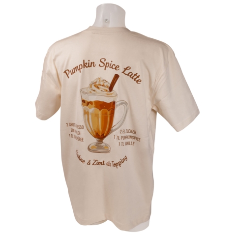 DTF / Textildruck / Bügelbild, Pumpkin Spice Latte, 359x400 mm, für Polyester - Bild 3