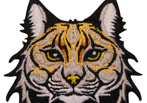 Aufnäher / Patch, gestickt, Luchskopf - Bild 1