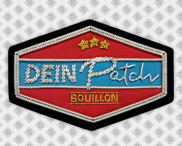 Patch mit Boullionstickerei