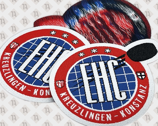 Gewebter Patch. Beispiel Eishockeyclub