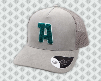 Cap mit Chenille-Logo  „1A“ – Patch mit 3D-Frottee-Effekt aufgenäht