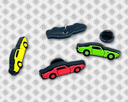 Konturgeschnittener Patch Pin Nadel PVC Rubber Auto bunt