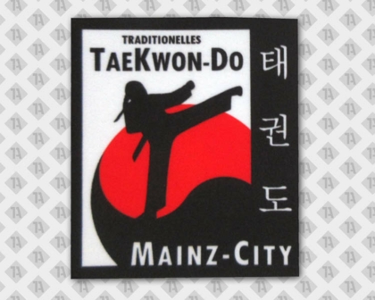 Gedruckter Patch Aufnäher Kampfkunst Taekwon-Do Kampfsport
