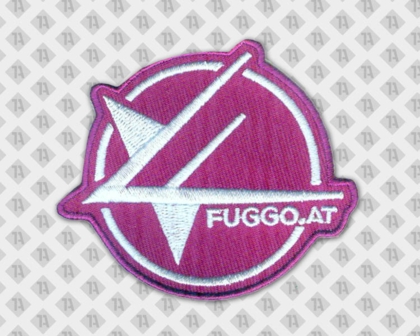 Gestickter Aufnäher Patch mit gesticktem Rand fuggo magenta Gastro