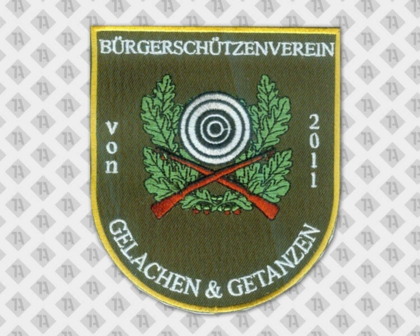 Patch Aufnäher gestickt für Bürgerschützenverein grün