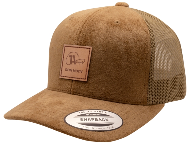 FLEXFIT Cap Suede Leather Trucker - Bild 1
