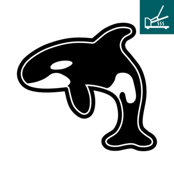 DTF / Textildruck / Bügelbild, Orca - Bild 1