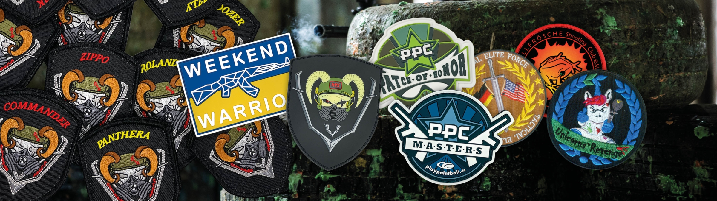 Paintball und Airsoft Patches ganz individuell