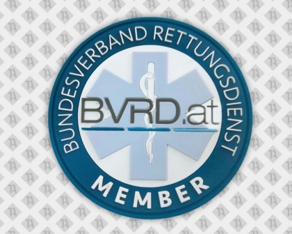 PVC Rubber Patch rund Rettungsdienst Member Österreich