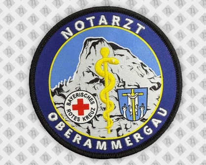 Gedruckt und Stick Notarzt Patch Aufnäher